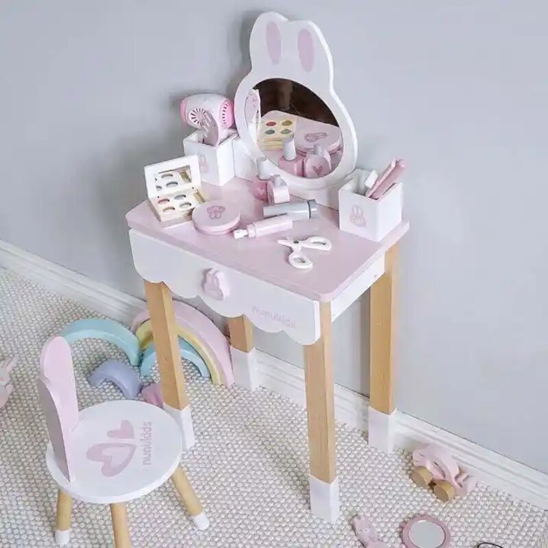 Дрвен сет за шминкање nunukids со 16 делови - Image 2