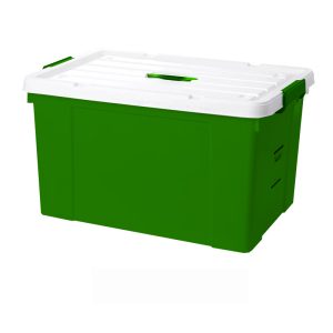plastichen organizator so zeleno telo i bel kapak