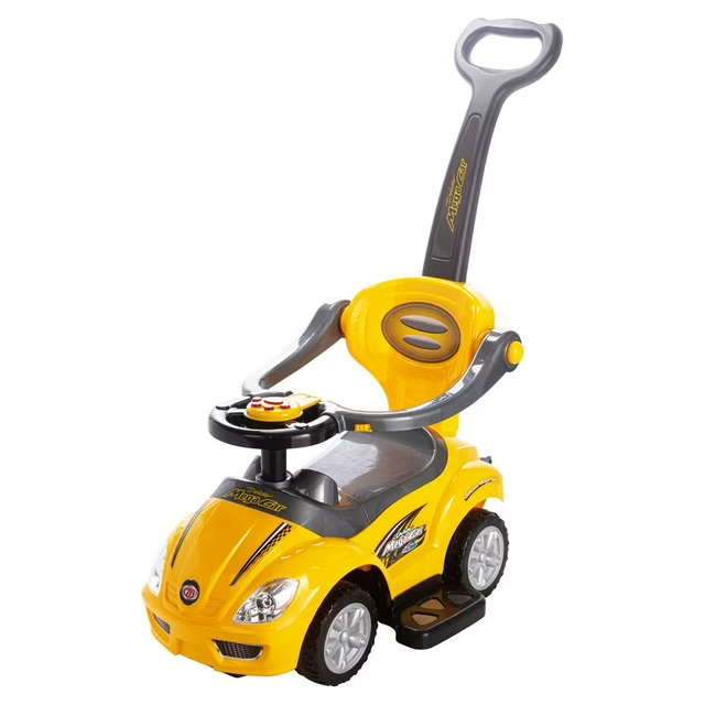 detski avtomobil na turkanje 3 vo 1 za deca. Ergonomichen dizajn so sedalka, roditelska raka i prostor za skladiranje igracki. Bezbedna plastika i stabilna konstrukcija.