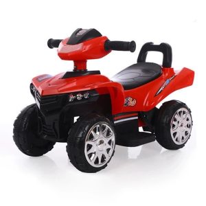 detski kvad motor na turkanje so sportski dizajn, siroki trkala i udobno sedishte so naslon. Stabilna i bezbedna igracka za deca nad 2 godini do 25kg.