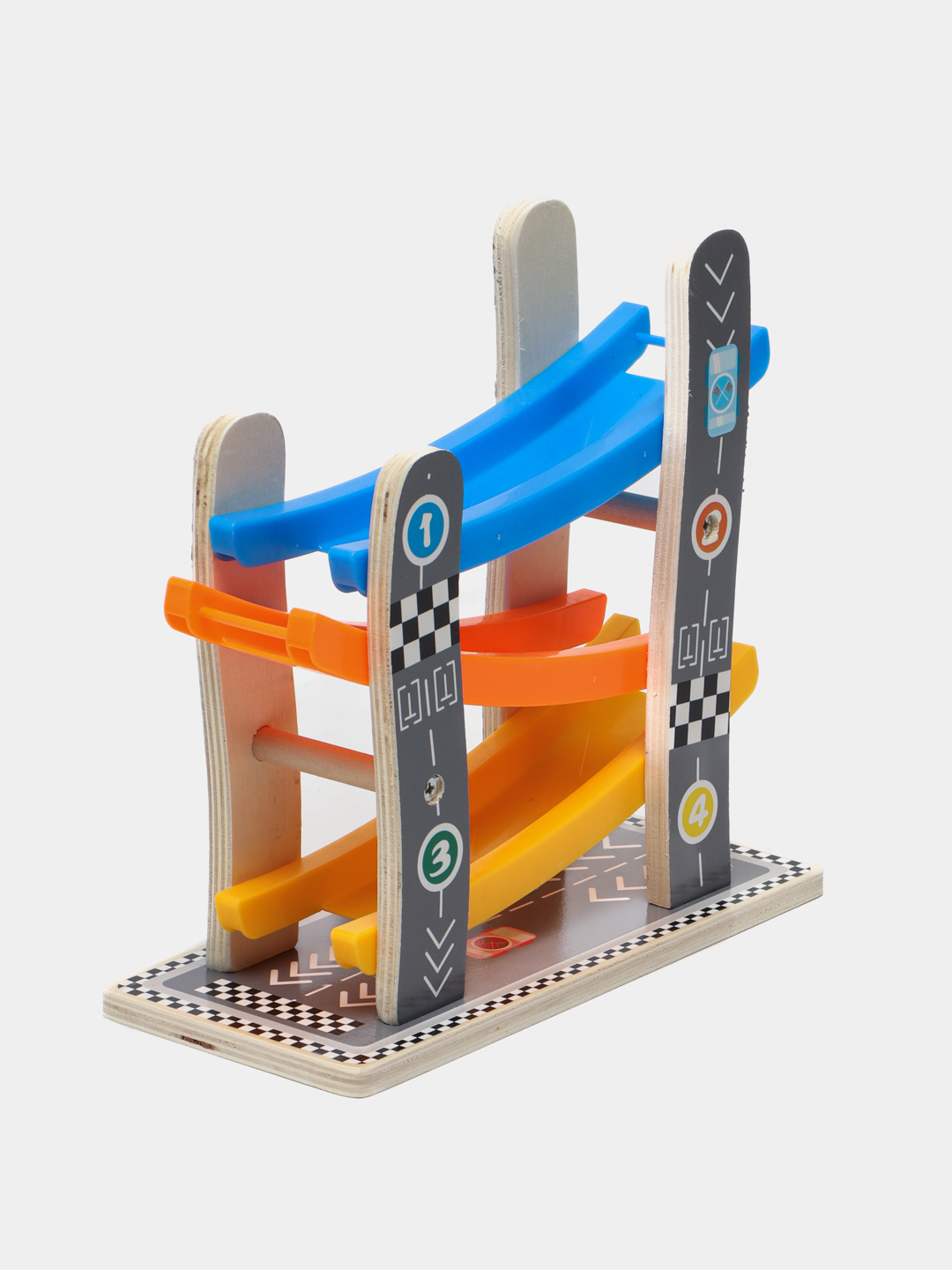 Дрвена патека со колички – TacToy 21 cm - Image 2