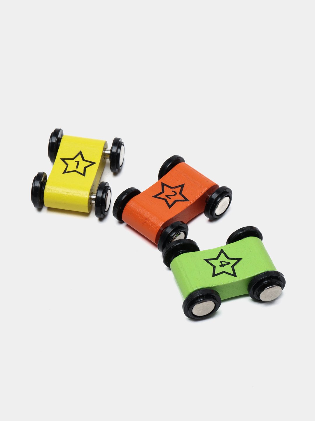Дрвена патека со колички – TacToy 21 cm - Image 3